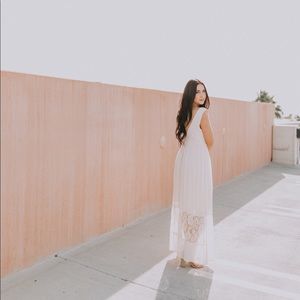 Pale pink maxi dress